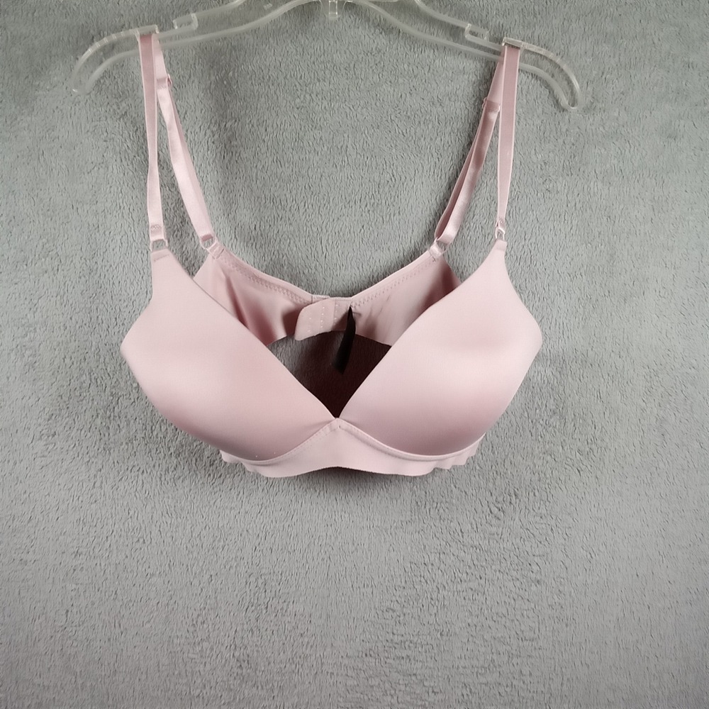 XOXO‎ Womens Blush Pink Wireless Push Up Bra Ladder Side Straps 34C 2042146